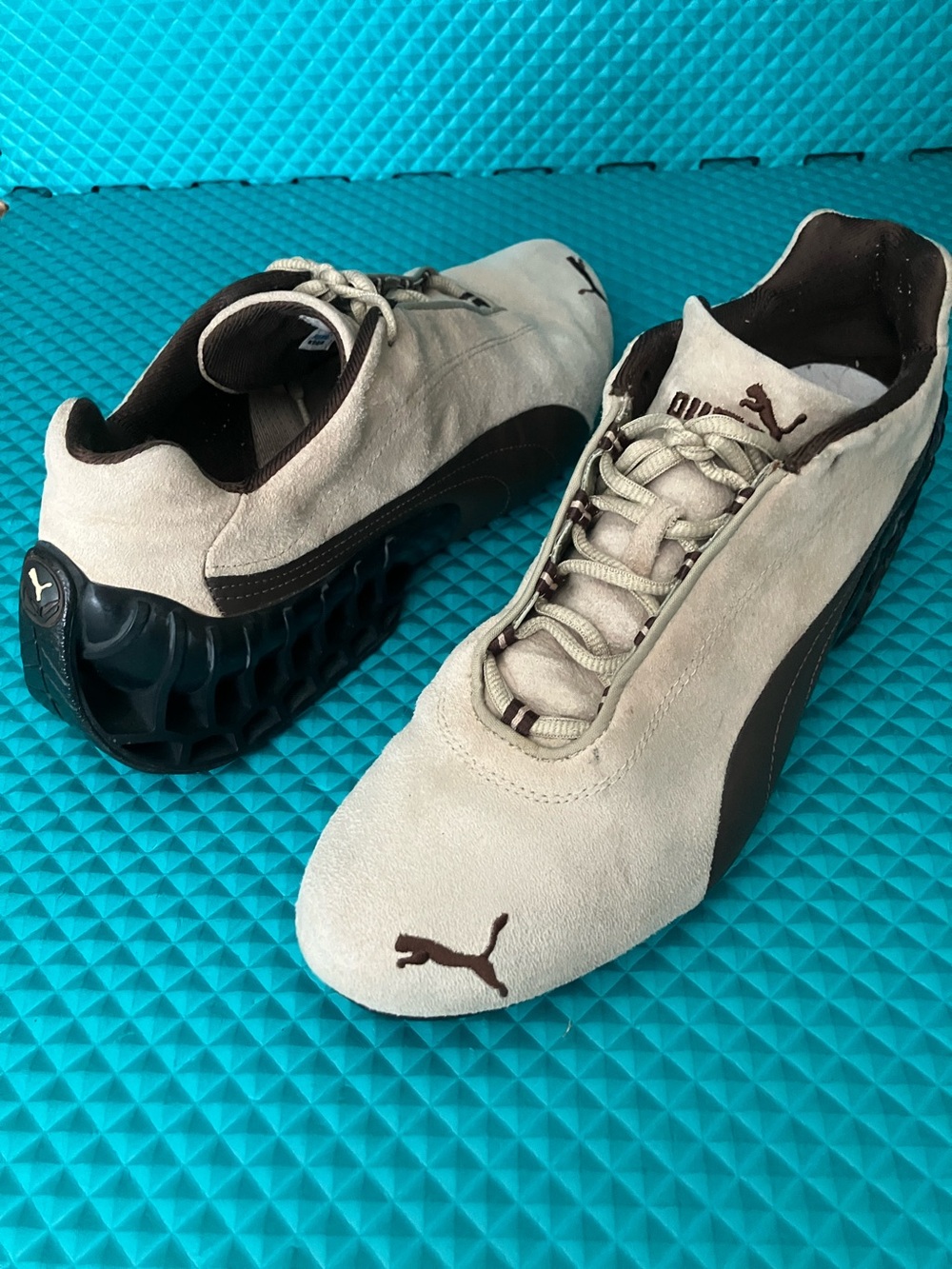 PUMA Mens Vintage Y2K Structure Cat Suede Sneakers | 11